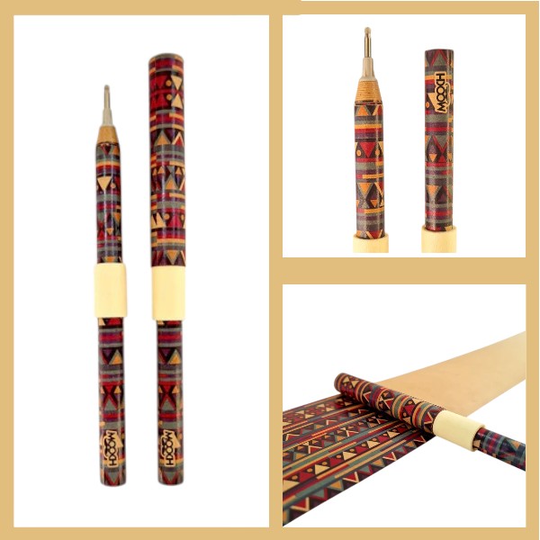 Mooch Tribal Handcrafted Paper Pen - Refillable Eco-Friendly Ball Pen